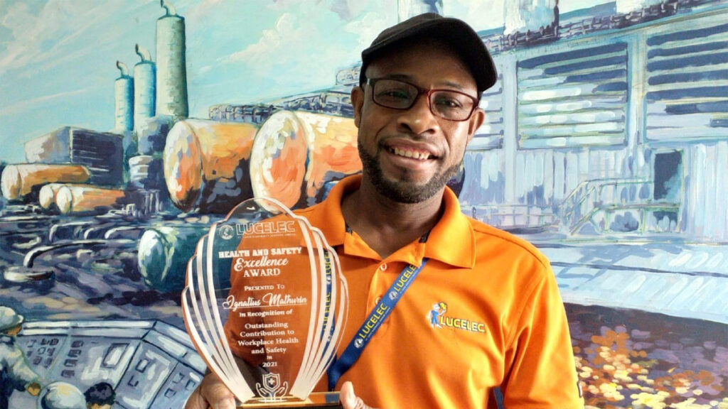 LUCELEC 2021 Health And Safety Award Winner - Ignatius Mathurin